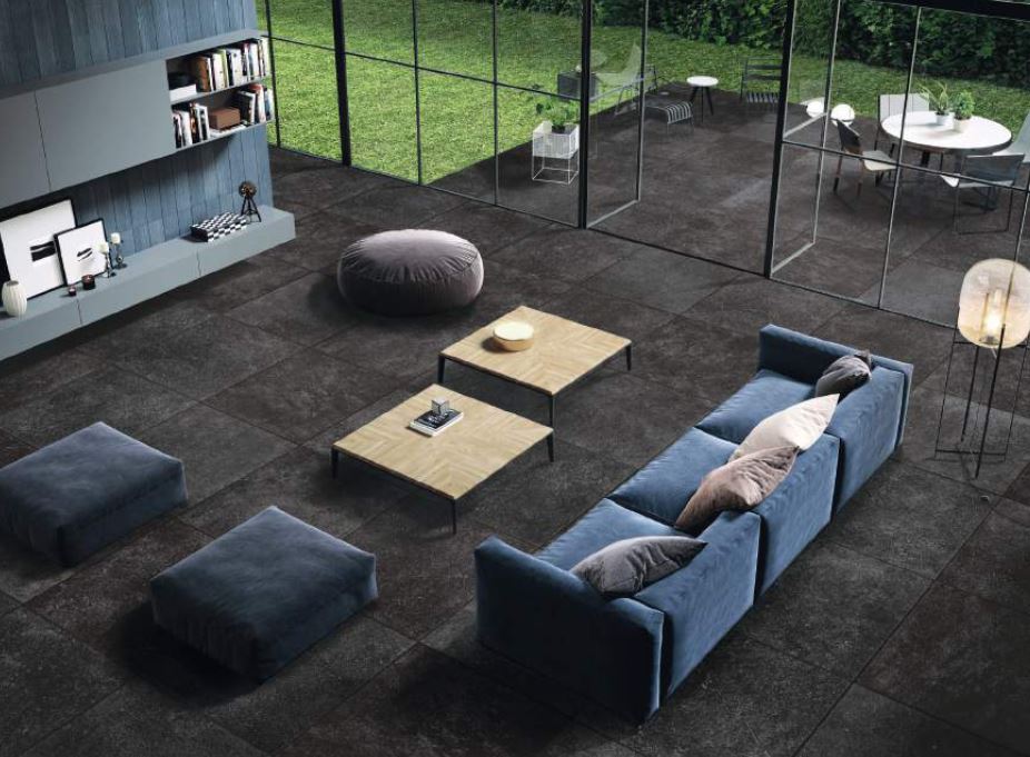 Fliesen aus Keramik in Natursteinoptik getrommelt 60x60x0,85 cm rustikal